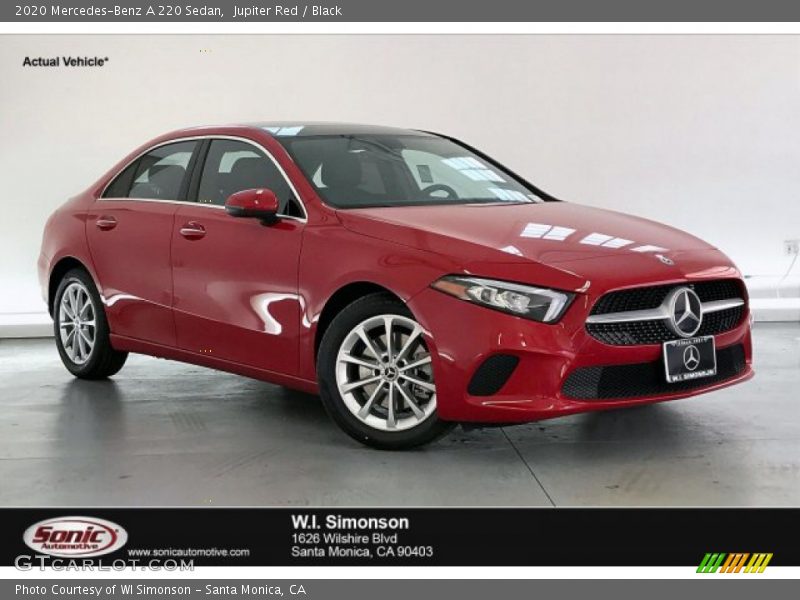 Jupiter Red / Black 2020 Mercedes-Benz A 220 Sedan