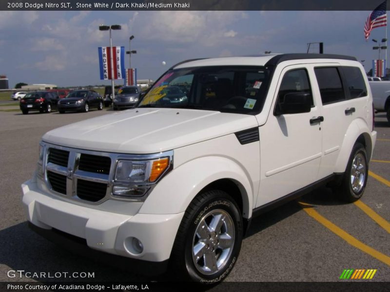 Stone White / Dark Khaki/Medium Khaki 2008 Dodge Nitro SLT