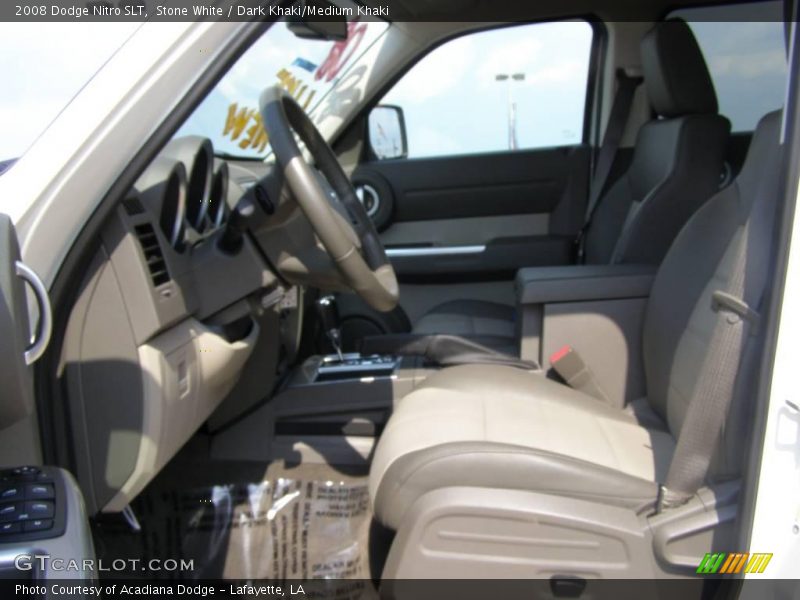 Stone White / Dark Khaki/Medium Khaki 2008 Dodge Nitro SLT