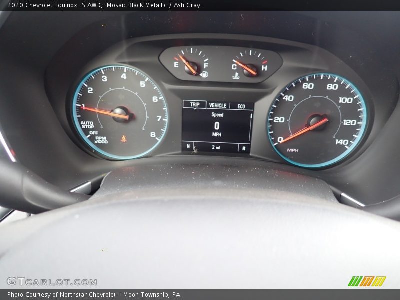 Mosaic Black Metallic / Ash Gray 2020 Chevrolet Equinox LS AWD