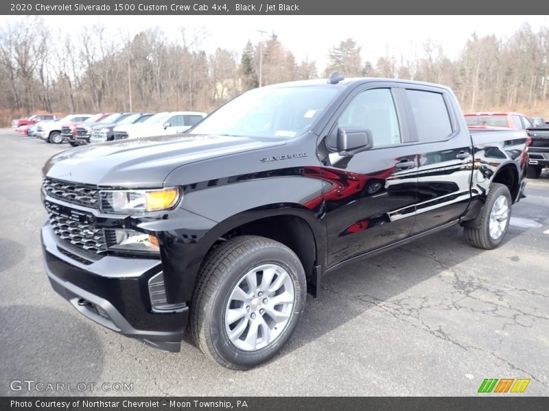 Black / Jet Black 2020 Chevrolet Silverado 1500 Custom Crew Cab 4x4