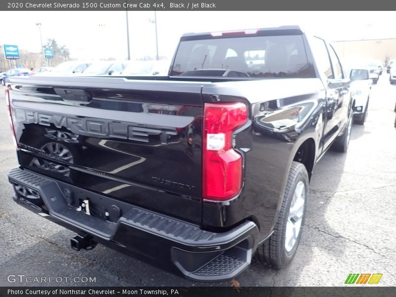 Black / Jet Black 2020 Chevrolet Silverado 1500 Custom Crew Cab 4x4