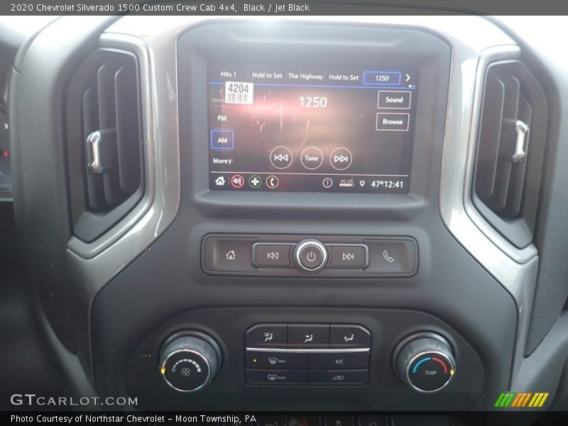 Black / Jet Black 2020 Chevrolet Silverado 1500 Custom Crew Cab 4x4