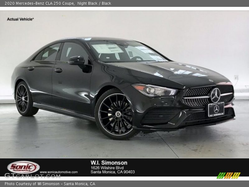 Night Black / Black 2020 Mercedes-Benz CLA 250 Coupe