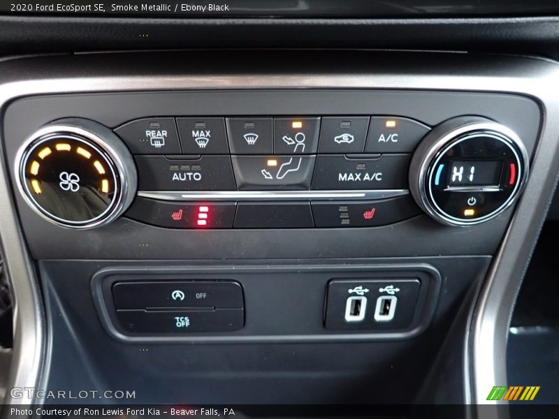 Controls of 2020 EcoSport SE