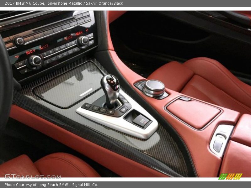 Silverstone Metallic / Sakhir Orange/Black 2017 BMW M6 Coupe