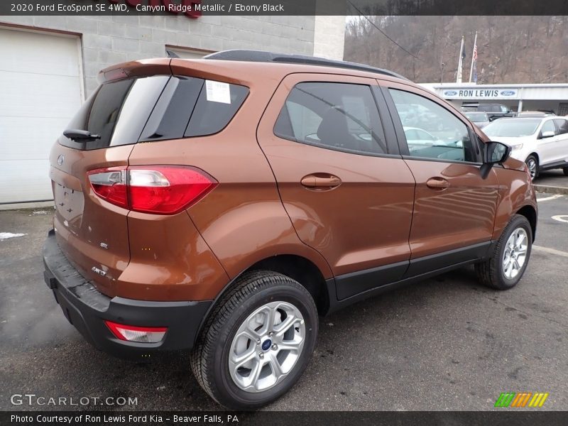 Canyon Ridge Metallic / Ebony Black 2020 Ford EcoSport SE 4WD