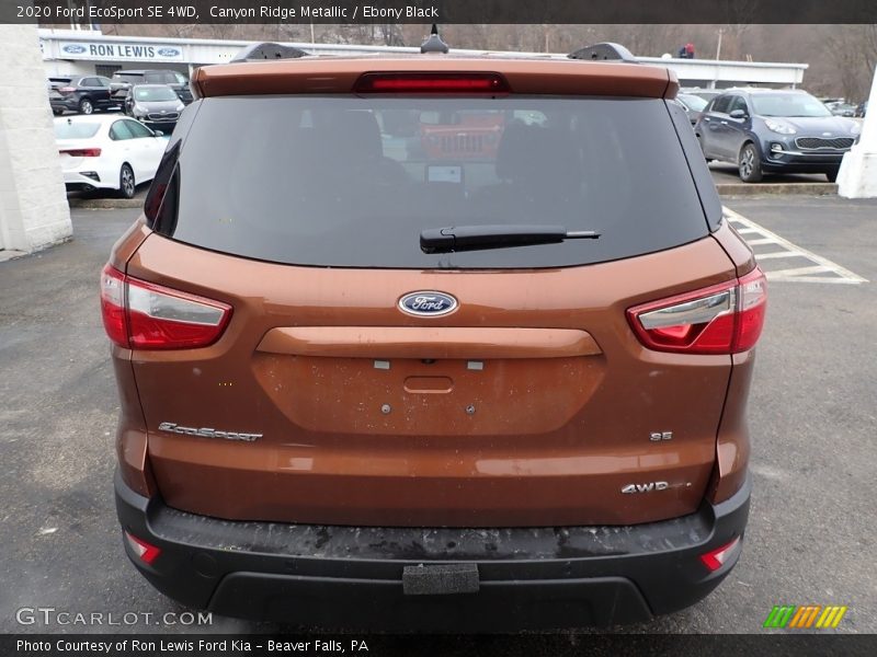 Canyon Ridge Metallic / Ebony Black 2020 Ford EcoSport SE 4WD