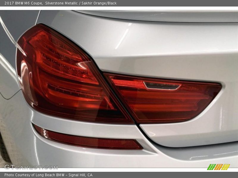 Silverstone Metallic / Sakhir Orange/Black 2017 BMW M6 Coupe