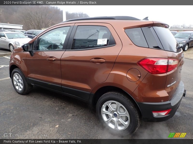Canyon Ridge Metallic / Ebony Black 2020 Ford EcoSport SE 4WD