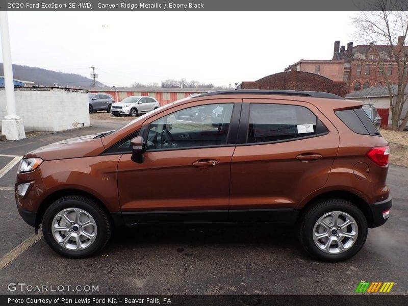 Canyon Ridge Metallic / Ebony Black 2020 Ford EcoSport SE 4WD