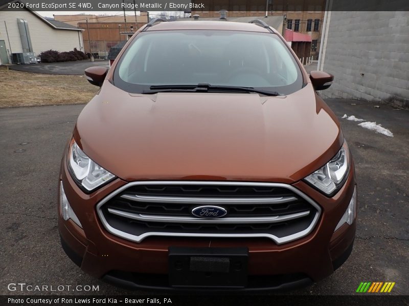 Canyon Ridge Metallic / Ebony Black 2020 Ford EcoSport SE 4WD