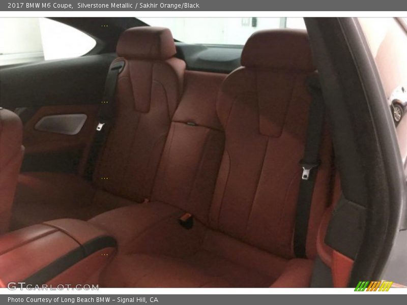 Silverstone Metallic / Sakhir Orange/Black 2017 BMW M6 Coupe