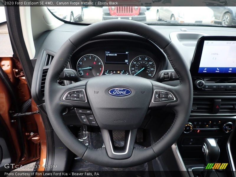 Canyon Ridge Metallic / Ebony Black 2020 Ford EcoSport SE 4WD