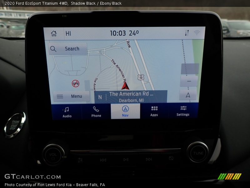 Navigation of 2020 EcoSport Titanium 4WD