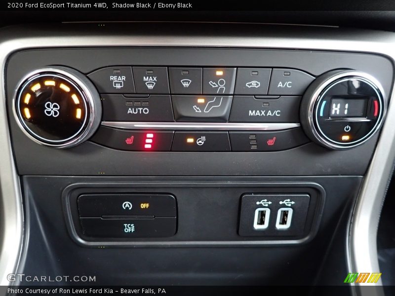 Controls of 2020 EcoSport Titanium 4WD