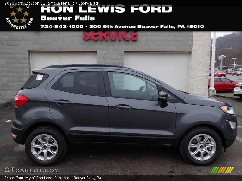 Smoke Metallic / Ebony Black 2020 Ford EcoSport SE