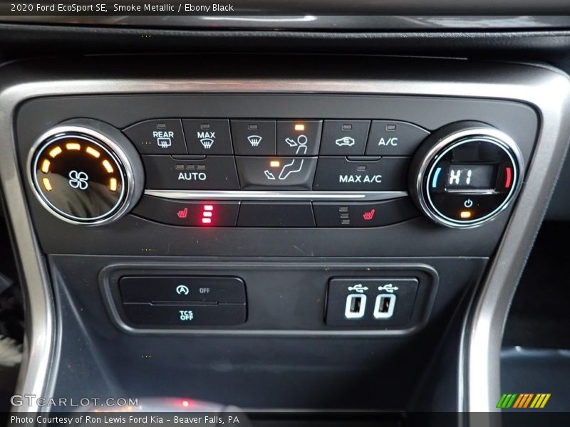Smoke Metallic / Ebony Black 2020 Ford EcoSport SE