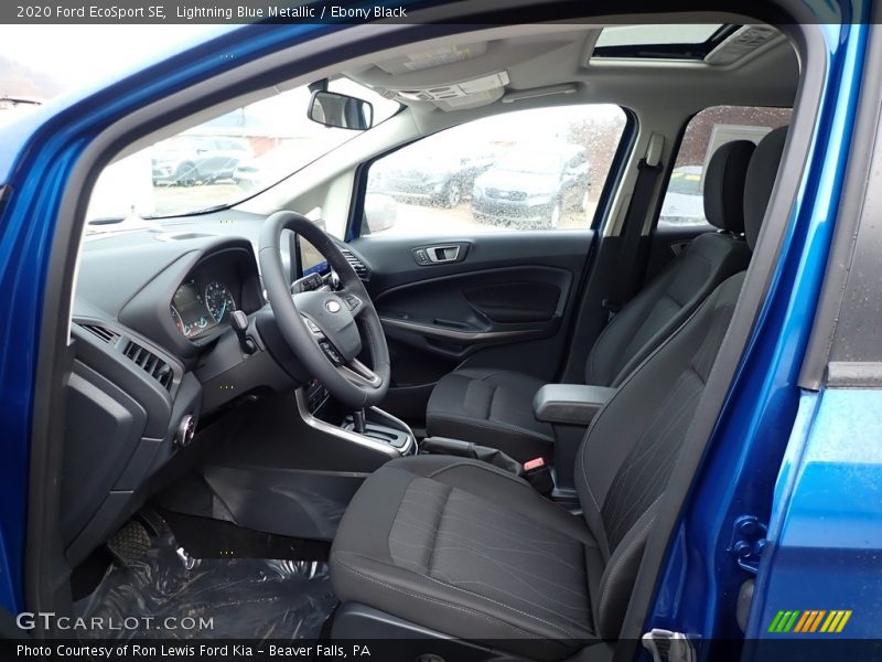 Front Seat of 2020 EcoSport SE