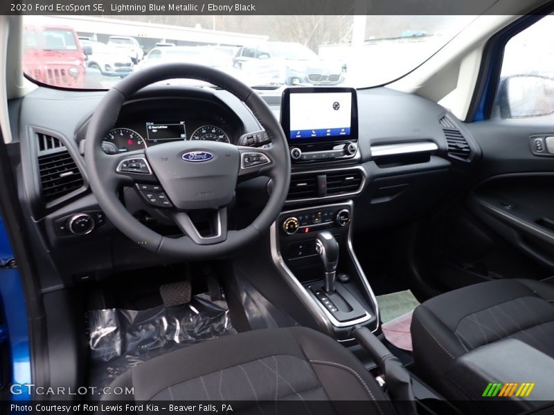  2020 EcoSport SE Ebony Black Interior
