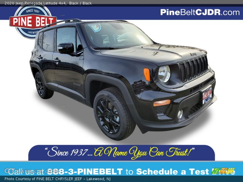 Black / Black 2020 Jeep Renegade Latitude 4x4