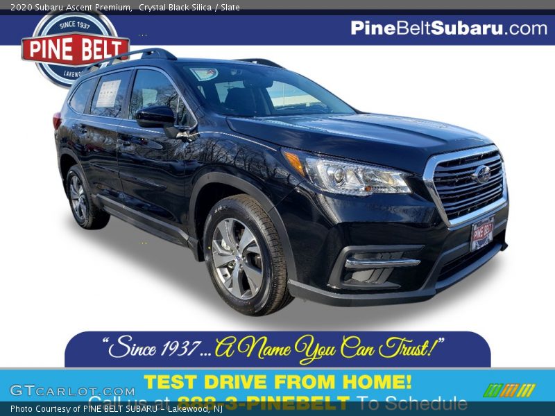 Crystal Black Silica / Slate 2020 Subaru Ascent Premium