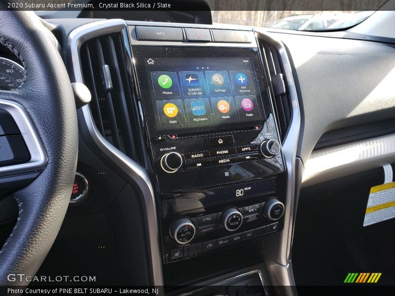 Crystal Black Silica / Slate 2020 Subaru Ascent Premium
