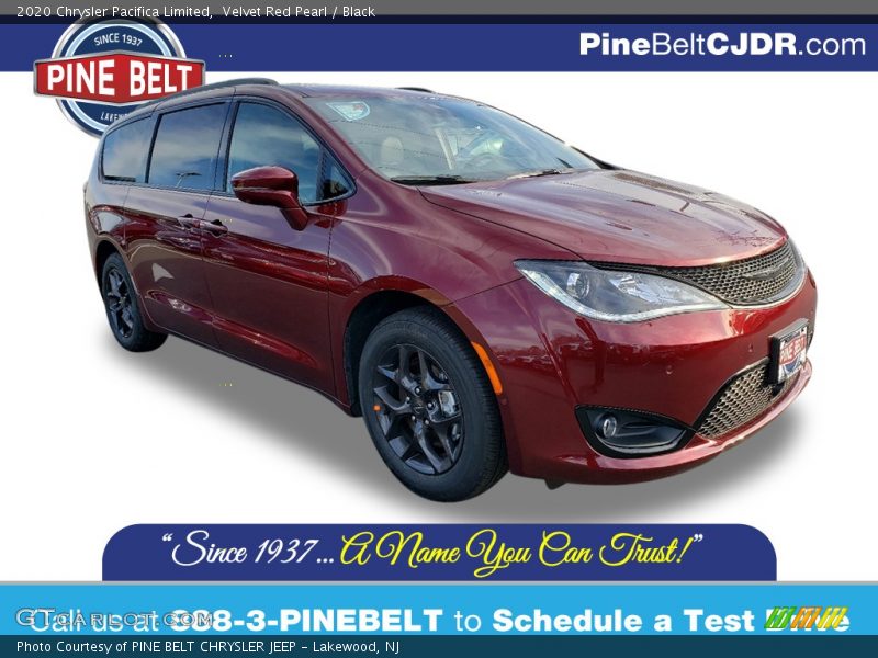 Velvet Red Pearl / Black 2020 Chrysler Pacifica Limited