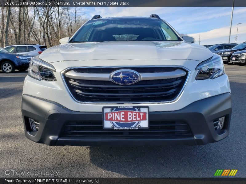 Crystal White Pearl / Slate Black 2020 Subaru Outback 2.5i Premium