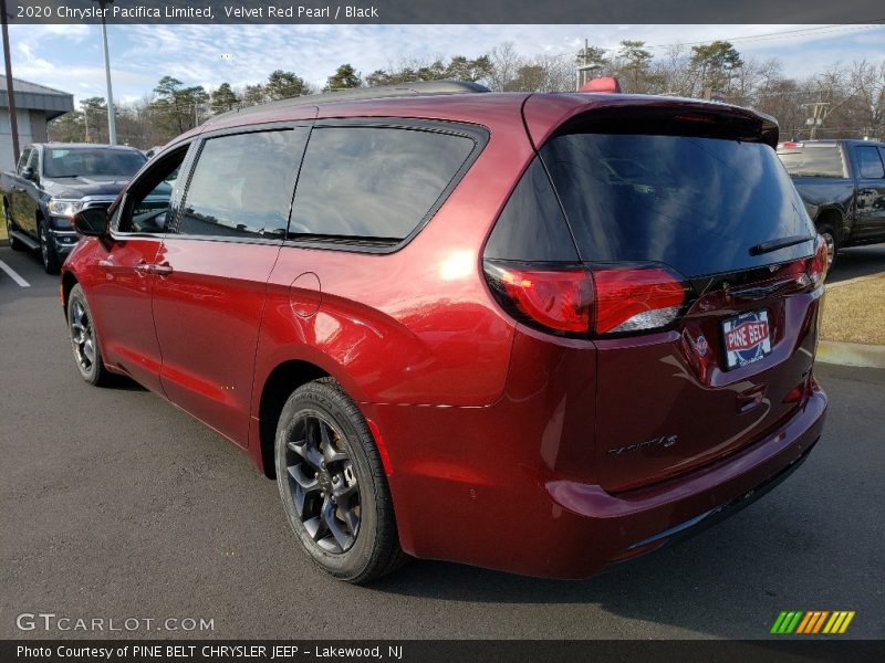 Velvet Red Pearl / Black 2020 Chrysler Pacifica Limited