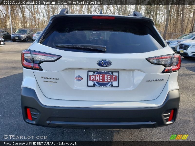 Crystal White Pearl / Slate Black 2020 Subaru Outback 2.5i Premium