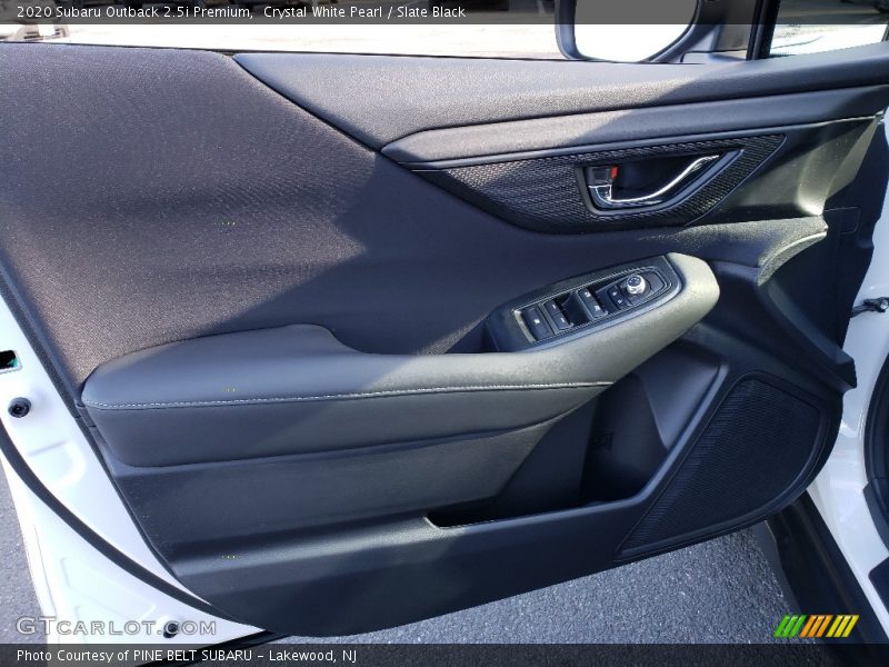 Crystal White Pearl / Slate Black 2020 Subaru Outback 2.5i Premium