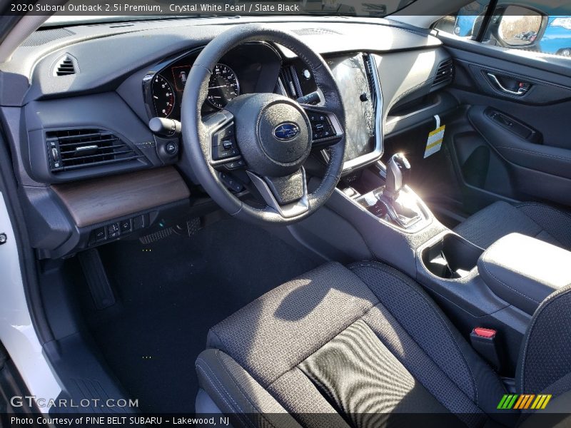 Crystal White Pearl / Slate Black 2020 Subaru Outback 2.5i Premium