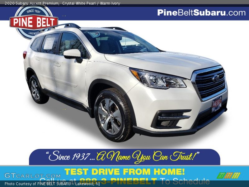 Crystal White Pearl / Warm Ivory 2020 Subaru Ascent Premium