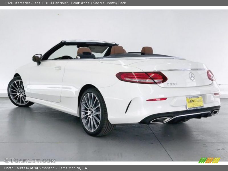 Polar White / Saddle Brown/Black 2020 Mercedes-Benz C 300 Cabriolet