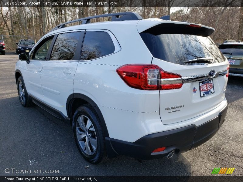 Crystal White Pearl / Warm Ivory 2020 Subaru Ascent Premium