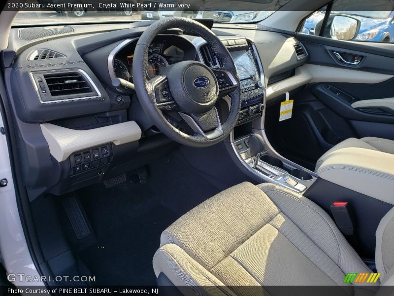 Crystal White Pearl / Warm Ivory 2020 Subaru Ascent Premium