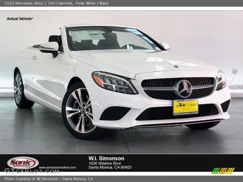Polar White / Black 2020 Mercedes-Benz C 300 Cabriolet