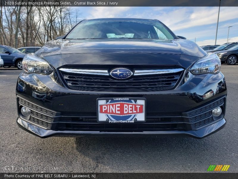 Crystal Black Silica / Ivory 2020 Subaru Impreza Premium Sedan