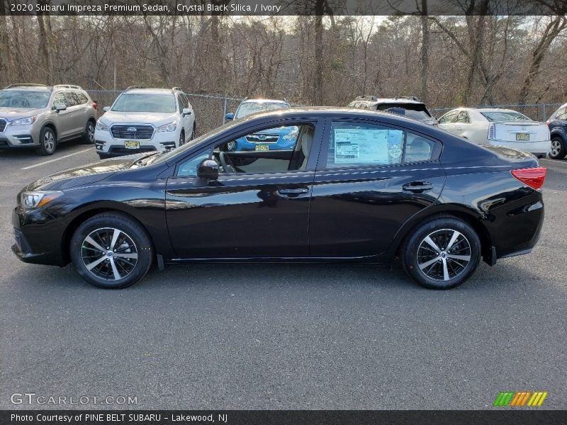Crystal Black Silica / Ivory 2020 Subaru Impreza Premium Sedan