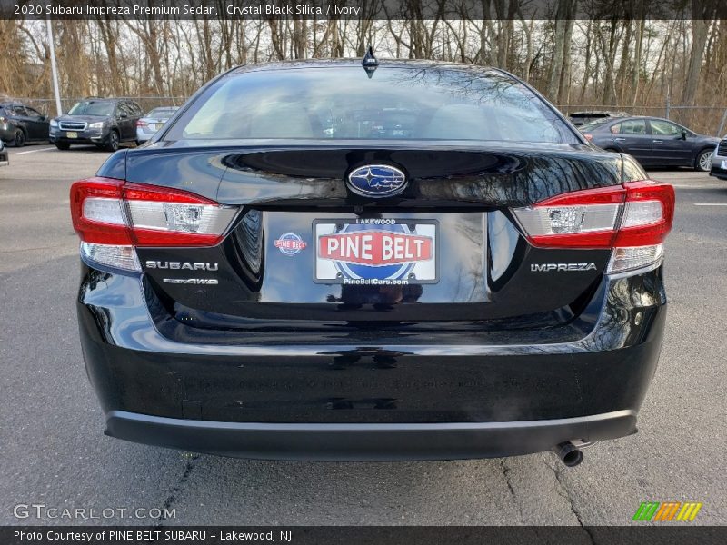 Crystal Black Silica / Ivory 2020 Subaru Impreza Premium Sedan