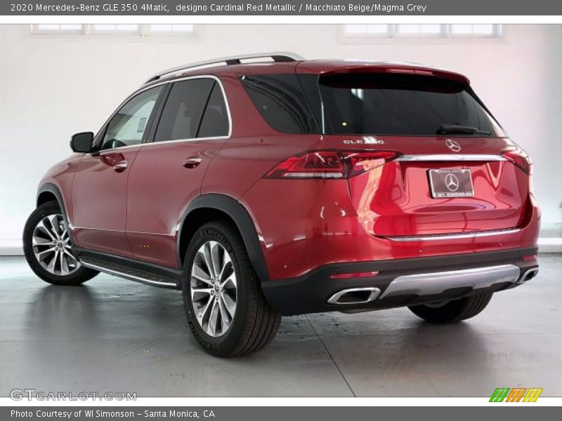 designo Cardinal Red Metallic / Macchiato Beige/Magma Grey 2020 Mercedes-Benz GLE 350 4Matic