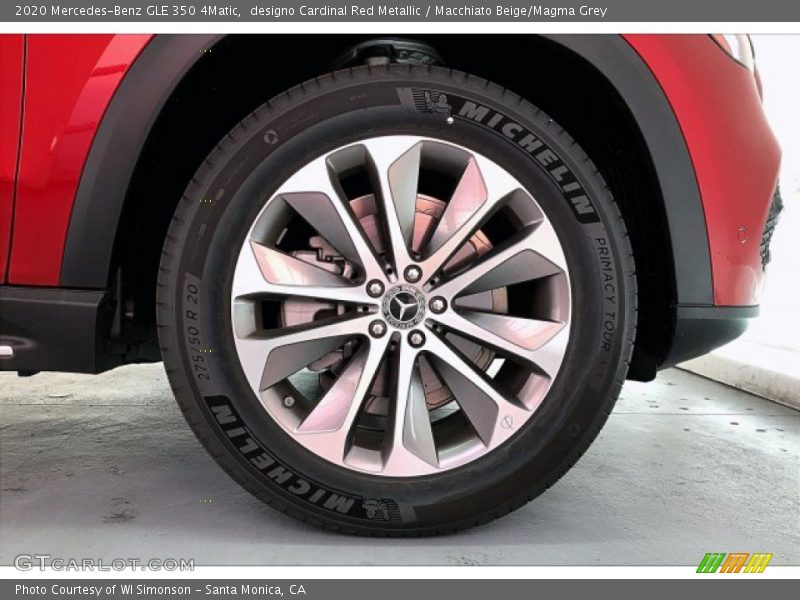 designo Cardinal Red Metallic / Macchiato Beige/Magma Grey 2020 Mercedes-Benz GLE 350 4Matic