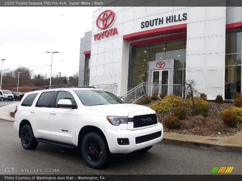 Super White / Black 2020 Toyota Sequoia TRD Pro 4x4
