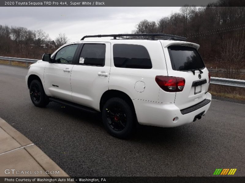 Super White / Black 2020 Toyota Sequoia TRD Pro 4x4