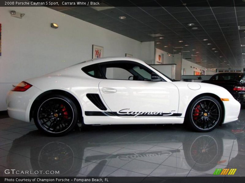 Carrara White / Black 2008 Porsche Cayman S Sport