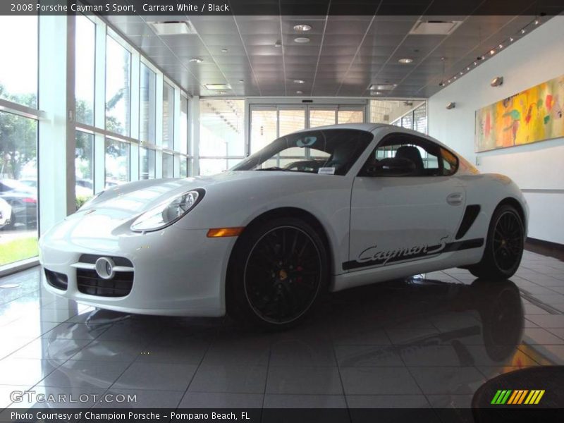 Carrara White / Black 2008 Porsche Cayman S Sport