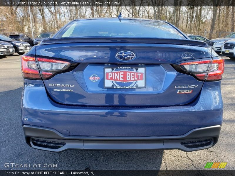 Abyss Blue Pearl / Two-Tone Gray 2020 Subaru Legacy 2.5i Sport
