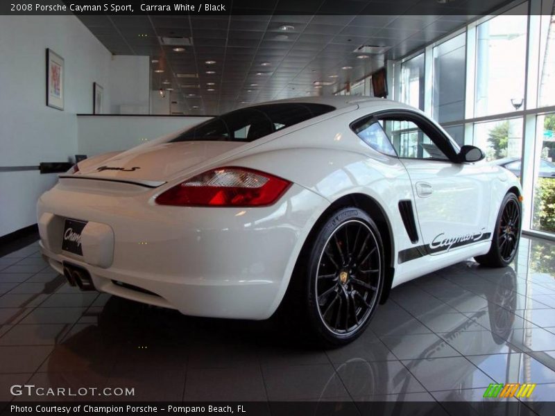 Carrara White / Black 2008 Porsche Cayman S Sport