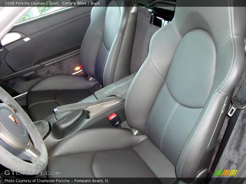 Carrara White / Black 2008 Porsche Cayman S Sport